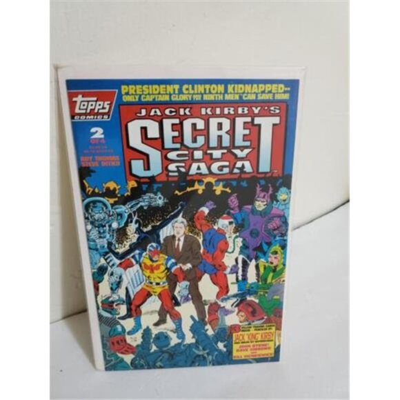 Topps Comics 1993 President Clinton Kidnapped Jack Kirby's Secret City Saga - Picture 5 of 6